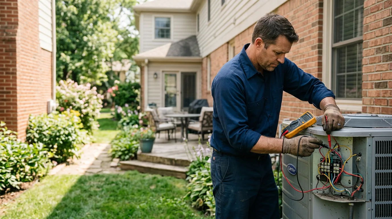 HVAC technician working near Thompsons, TX